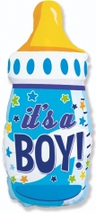Шар Фигура Бутылочка для мальчика, Звездочки / Boy (в упаковке)