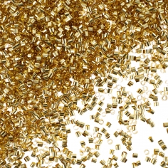 Конфетти фольга Цилиндр, Золото, Металлик 