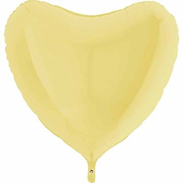 Шар Сердце, Жёлтый, Пастель Матовый / Matte Yellow (в упаковке)