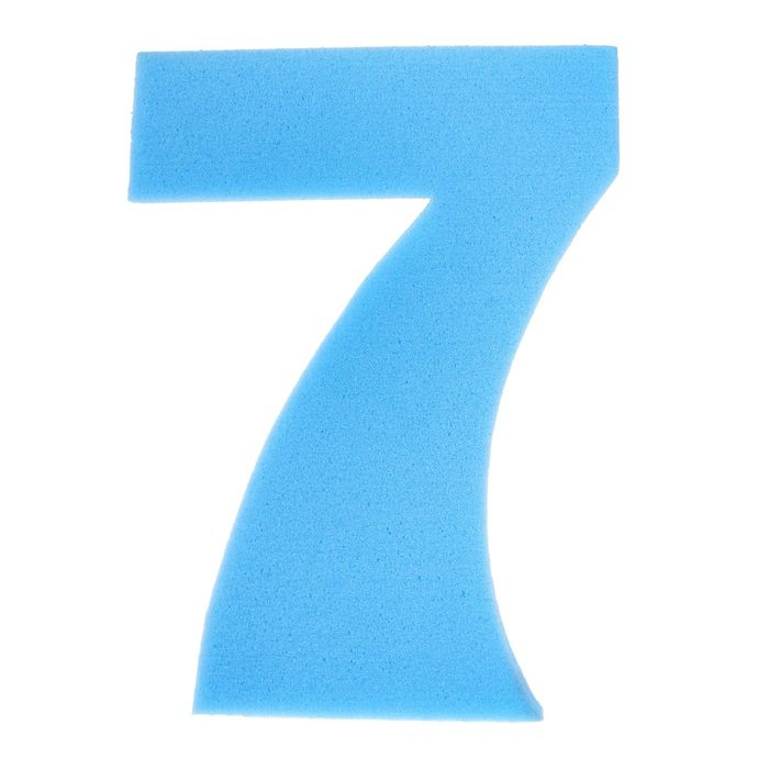 Цифра Неон Синяя "7" (поролон)